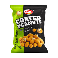 Zia Peanut Coated Salt & Pepper | Crispy Coated Peanuts Snack