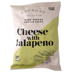 Kitchen Cuisine Hand Cooked Kettle Chips Cheese With Jalapeno 100 Rs