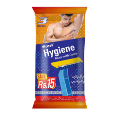 TREET HYGIENE RAZOR WITH COMB 3PCS ROMO PACK