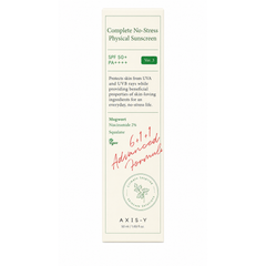 AXIS-Y Complete No-Stress Physical Sunscreen SPF50+ PA++++ Version 3 50ml