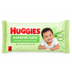 Huggies Natural Care Baby Wipes with Aloe Vera – 48s
