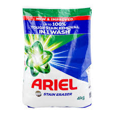 Purchase Ariel Original Perfume, Washing Powder, Bag, 4 KG