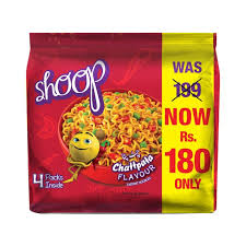 Shoop Spicy Chicken Flavour Instant Noodle Family Pack 4 Pieces