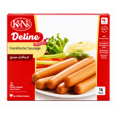 K&N's Deline Frankfurter Sausages Chicken, Skinless