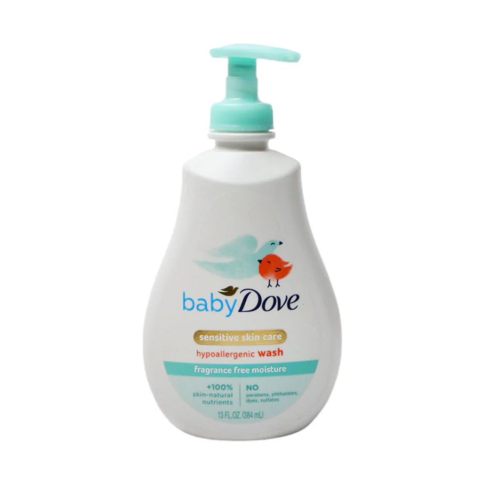 DOVE BABY WASH FRAGRANCE FREE MOISTURE SENSITIVE SKIN 384 ML