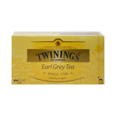 TWININGS TEA EARL GREY LIGHT 25 TEA BAGS 50 GM