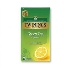 TWININGS GREEN TEA & LEMON 25 TEA BAGS 40 GM BASIC