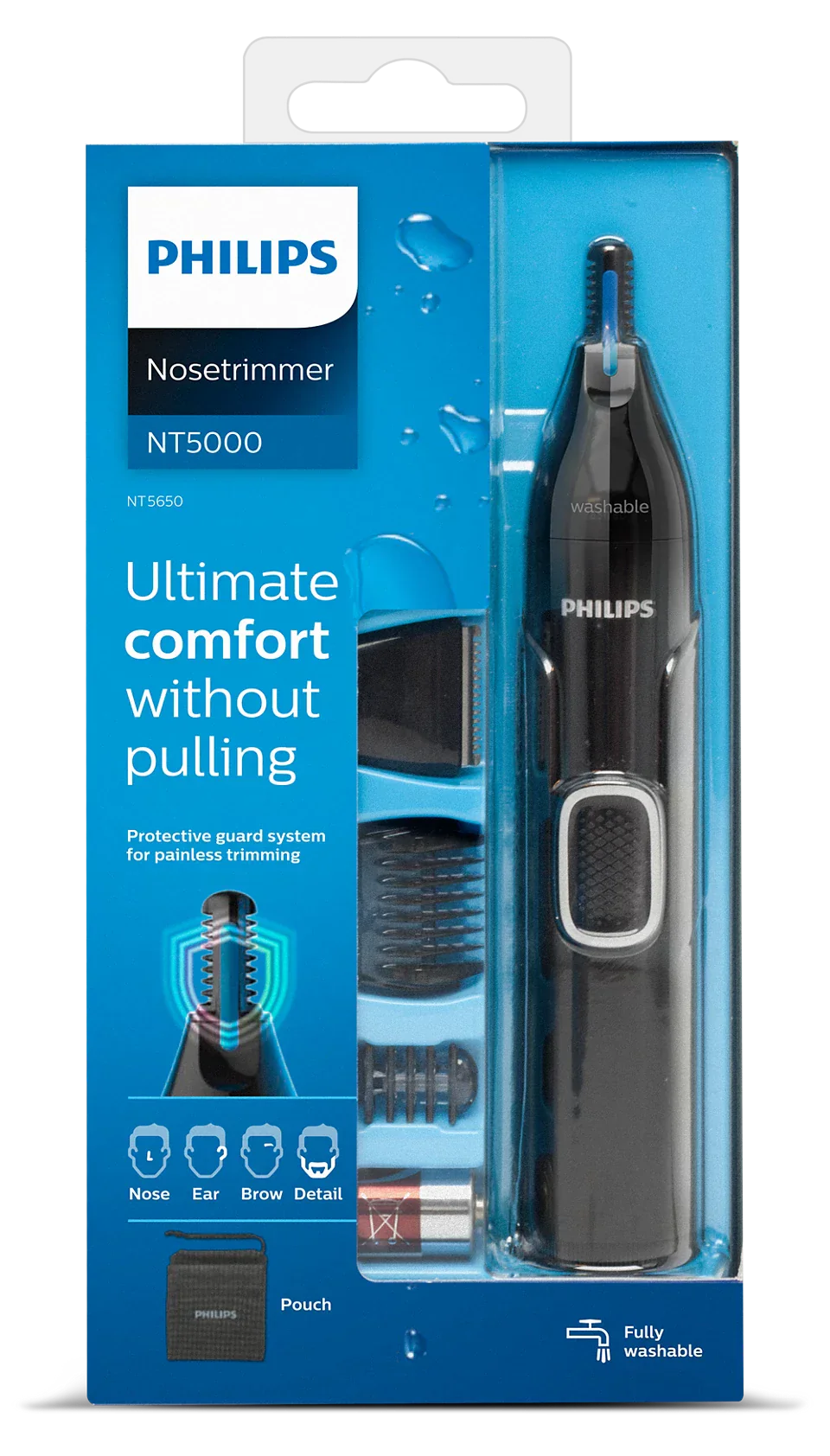 Nose trimmer series 5000 Nose, ear, eyebrow & detail trimmer NT5650/16 | Philips