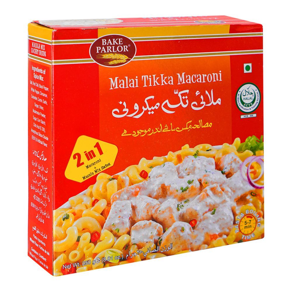 BAKE PARLOR MALAI TIKKA MACARONI BOX 250GM