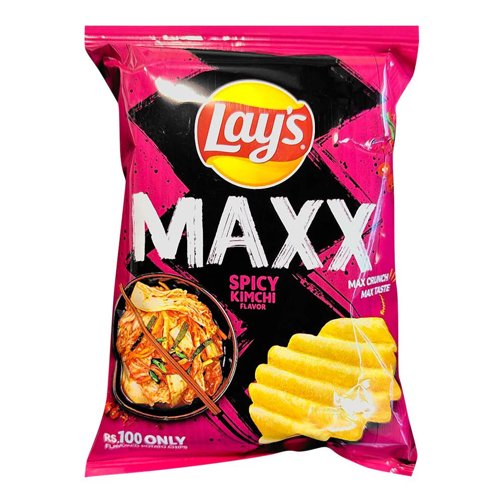 Lays Maxx Spicy Kimchi Flavored Chips 100 RS