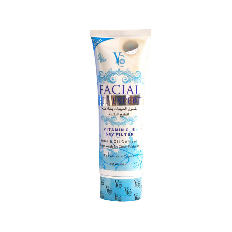 YC FACE WASH OIL CONTROL FACIAL FIT EXPERT BLUE 100ML