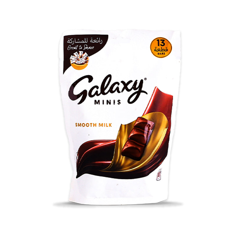 GALAXY SMOOTH MILK CHOCOLATE MINIS 162GM POUCH