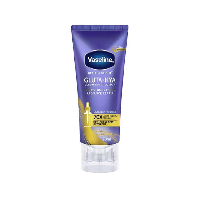 VASELINE GLUTA HYA OVERNIGHT RADIANCE REPAIR SERUM BURST LOTION 200ML
