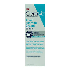 CERAVE ACNE FOAMING CREAM 10% BENZOYL PEROXIDE CLEANSER 150M