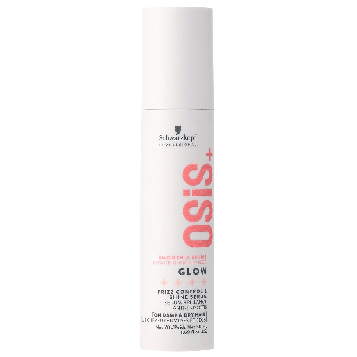 Schwarzkopf Osis+ Smooth & Shine Glow Frizz Control & Shine Serum, On Damp & Dry Hair, 50ml
