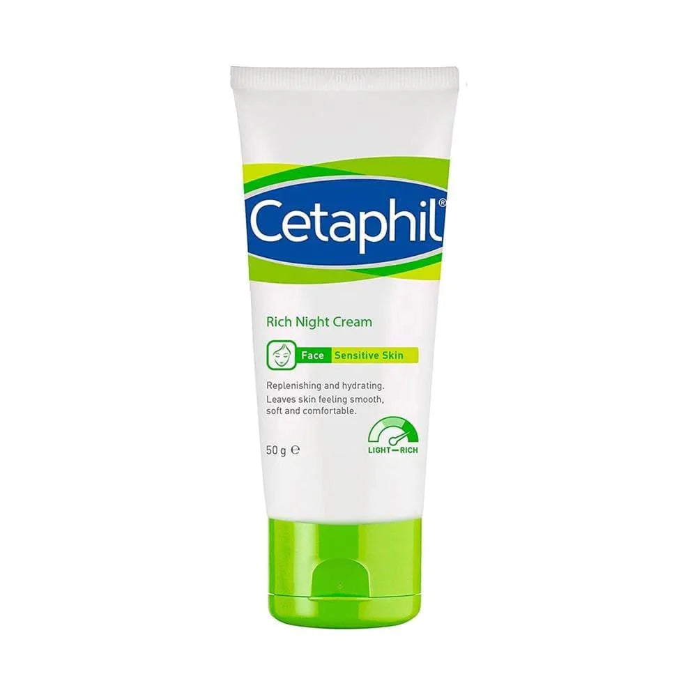 CETAPHIL RICH NIGHT CREAM DRY TO V DRY SENSITIVE SKIN 50G