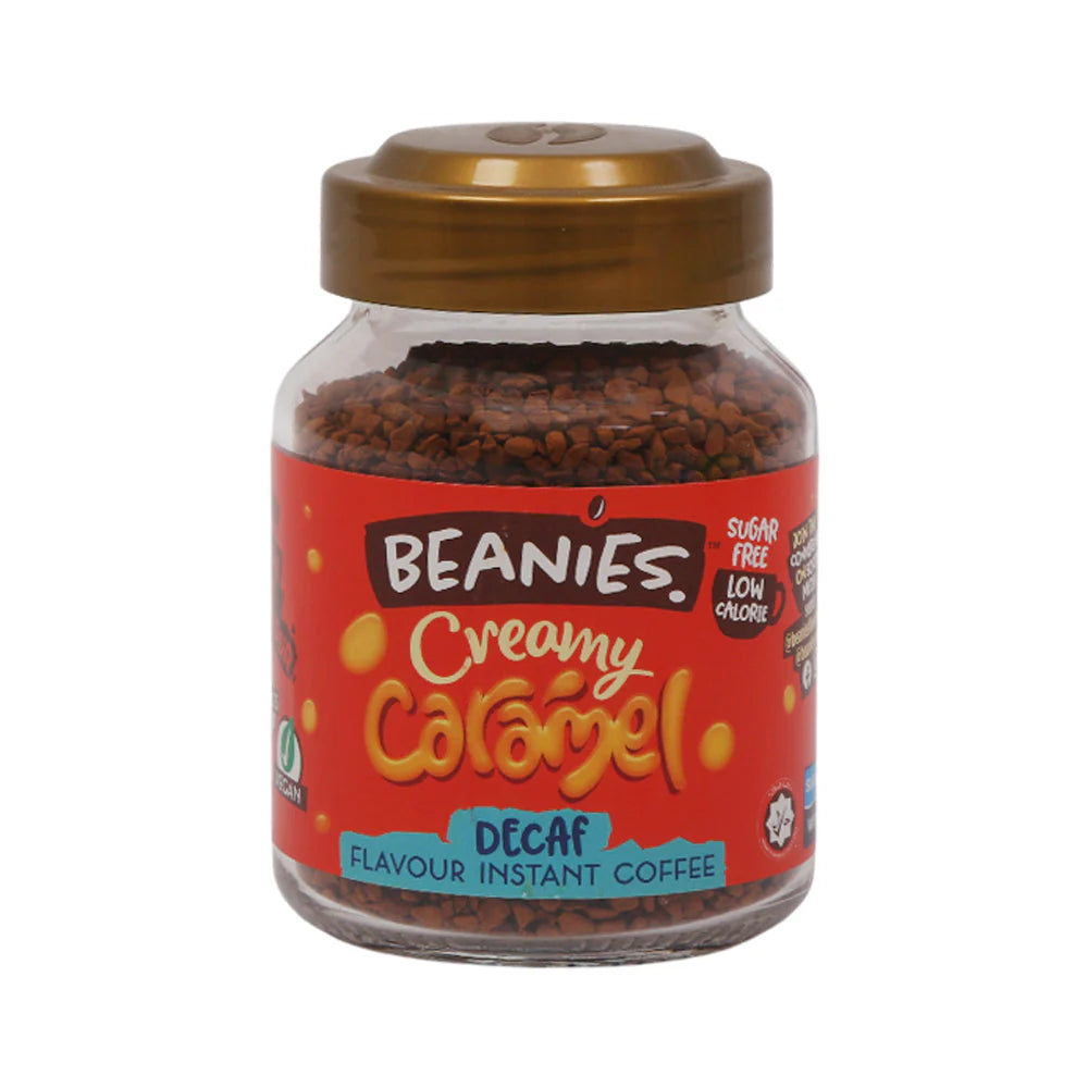 BEANIES COFFEE CREAMY CARAMEL DECAF 50 GM