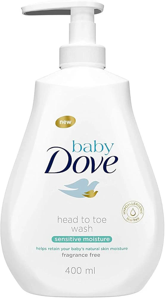 DOVE BABY WASH HEAD TO TOE SENSITIVE MOISTURE 400 ML