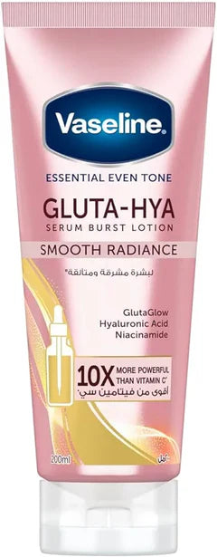 Vaseline Essential Smooth Radiance Gluta-Hya Serum Burst 200ml