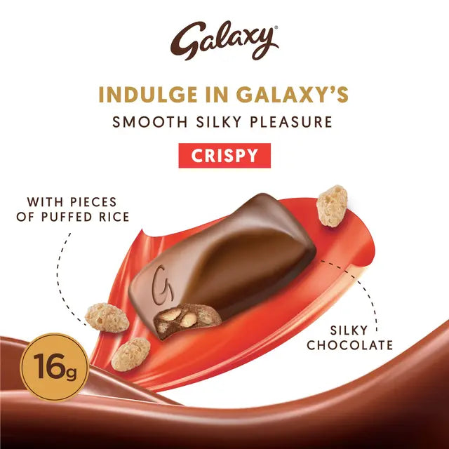Galaxy Milk Chocolate with Crispy Bar 16g