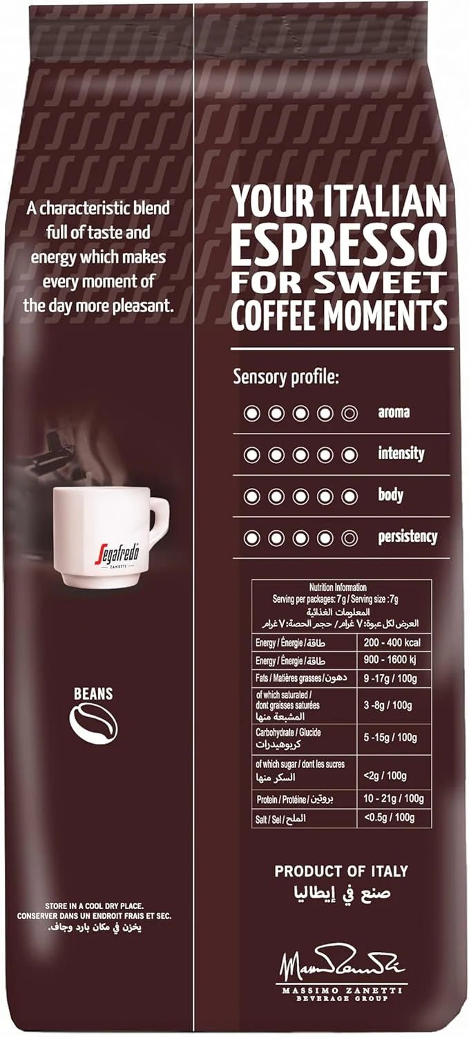Segafredo Zanetti - Espresso Roma - Medium Roast - Whole Beans - 500g