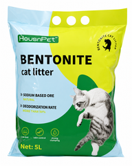 HousaPet Bentonite Cat Litter Natural Odor Control 5L