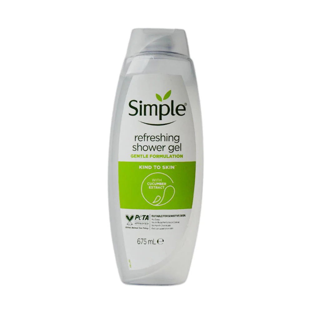 SIMPLE SHOWER GEL REFRESHING 675 ML