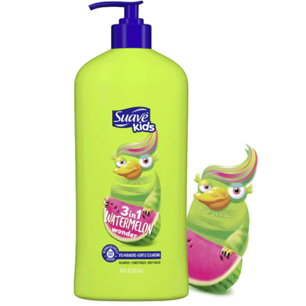 Suave Kids Shampoo 3in1 350ml Watermelon Wonder