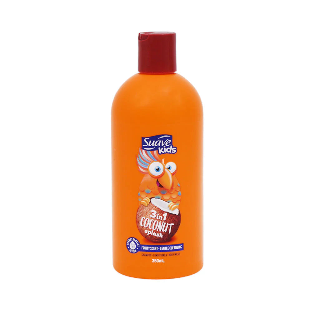 SUAVE KIDS SHAMPOO COCONUT SPLASH 3IN1 350 ML