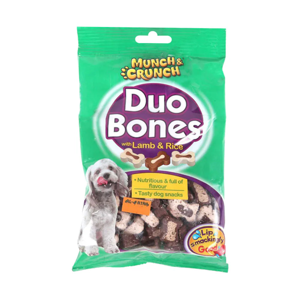 DOG FOOD DUO BONES WITH LAMBS & RICE 140 GM
