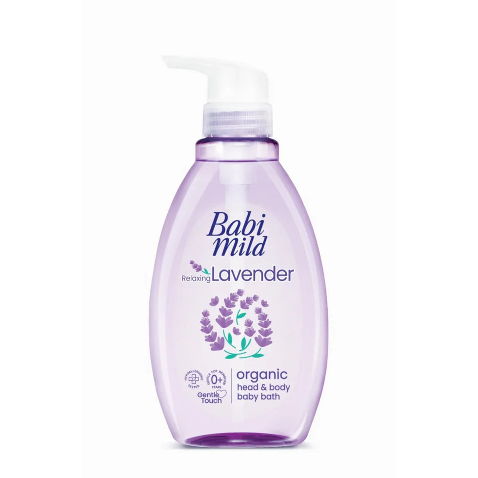 Baby Mild Relaxing Lavender Organic Head & Body Baby Bath 380 ml