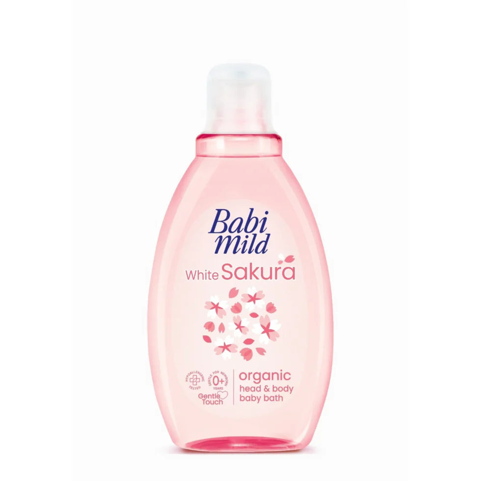 Baby Mild White Sakura Organic Head & Body Baby Bath 180 ml