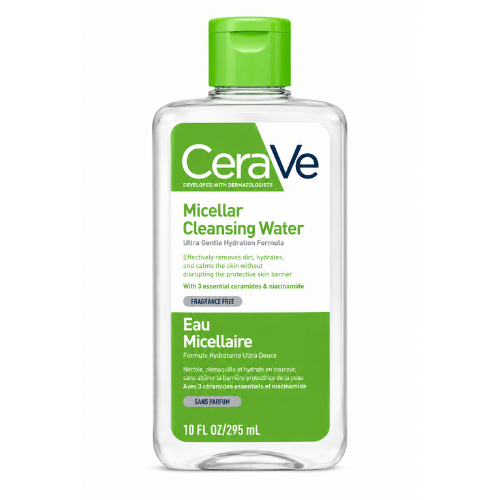 CeraVe Micellar Cleansing Water 295ml – Gentle Makeup Remover & Facial Cleanser