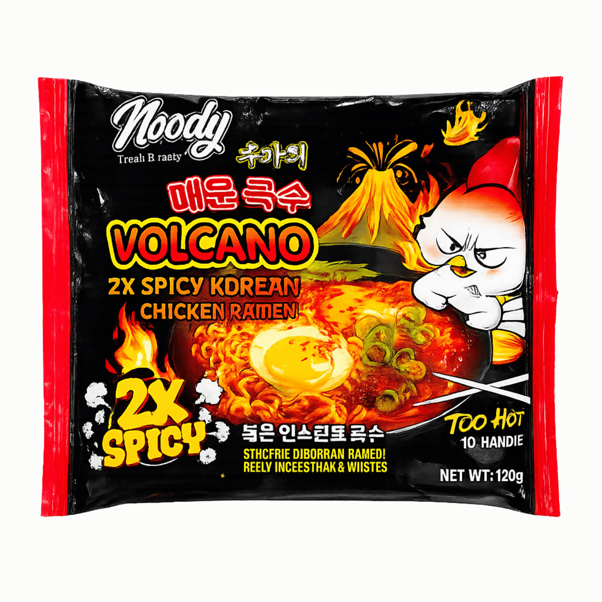 NOODY VOLCANO KOREAN CHICKEN NOODLE RAMAN BLACK 120G