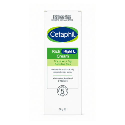 Cetaphil Rich Night Cream for Dry to Very Dry & Sensitive Skin 50g