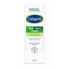 Cetaphil Rich Night Cream for Dry to Very Dry & Sensitive Skin 50g