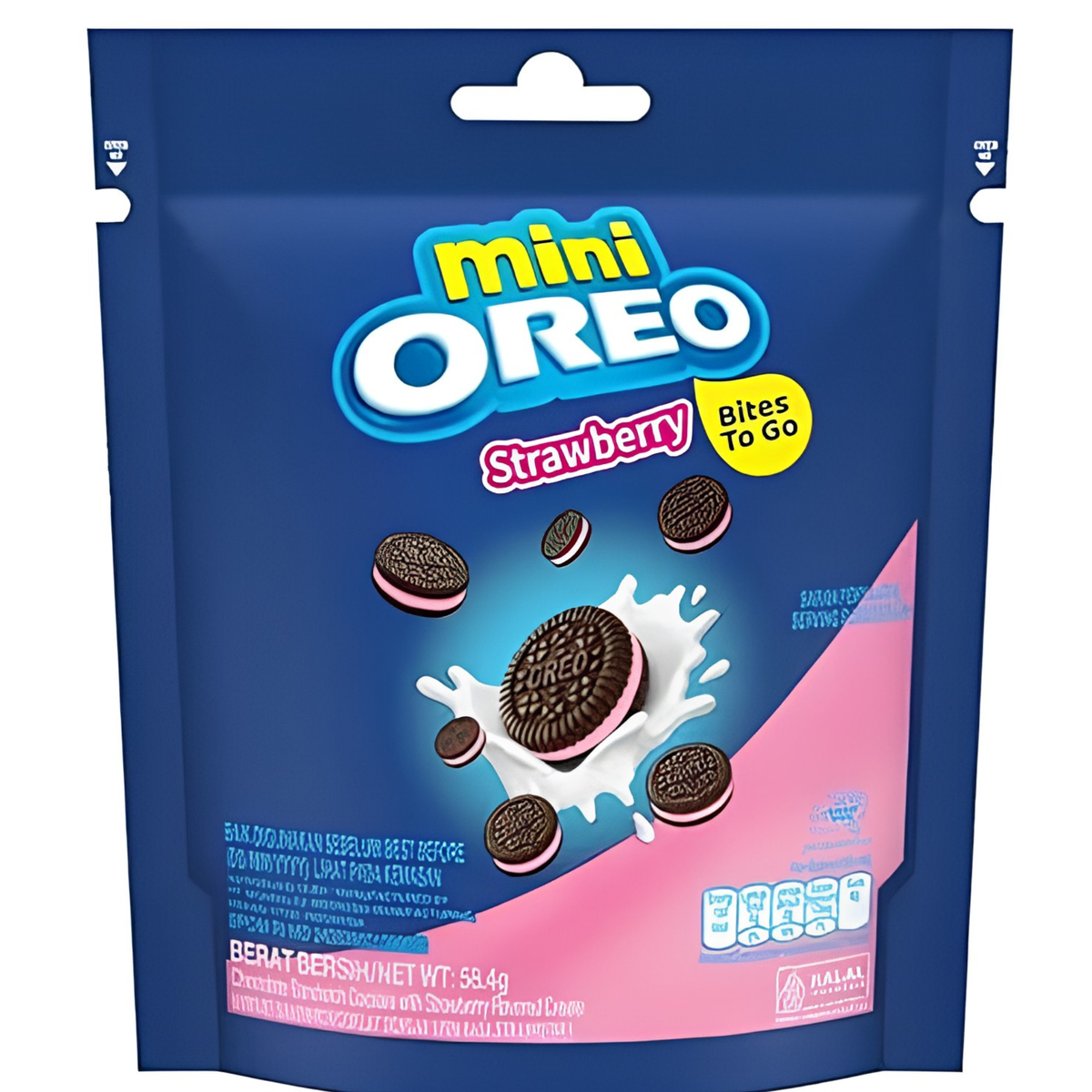 Oreo - Mini Strawberry Pouch 58.4g