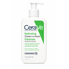 CeraVe Hydrating Cream-to-Foam Cleanser – Gentle Face Cleanser 237ml