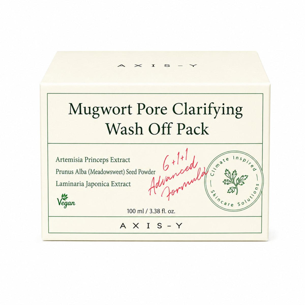 AXIS-Y Mugwort Pore Clarifying Wash Off Pack – Pore Care Face Mask 100ml