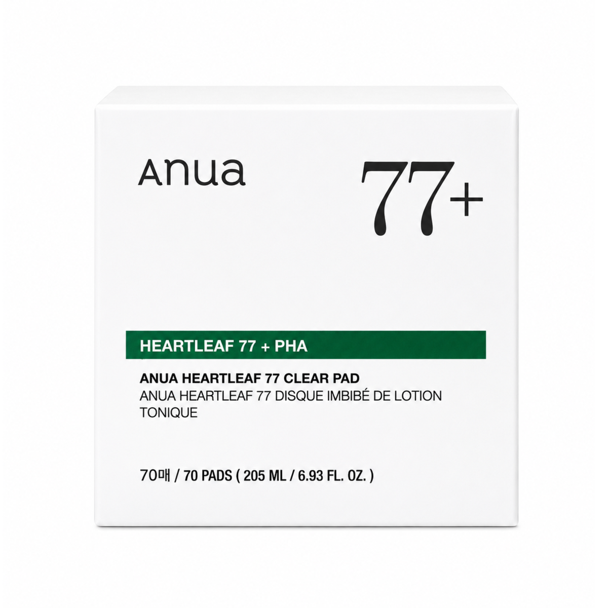 ANUA Heartleaf 77 Clear Pad – Soothing & Pore Care Toner Pads 70ct / 205ml