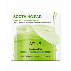 ANUA Azelaic 10 Hyaluron Redness Soothing Pad – Hydrating & Soothing Toner Pads, 90 Pads