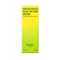 PURITO Azelaic Acid 10 + Kojic Acid & Tea Tree Serum – Clarifying & Soothing Serum 30ml