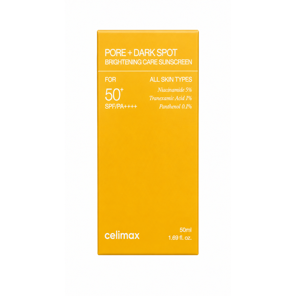 Celimax Pore + Dark Spot Brightening Care Sunscreen SPF 50+ PA++++ – Niacinamide & Panthenol 50ml