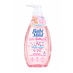 Babi Mild Baby Bath White Sakura – Gentle Baby Body Wash 380ml