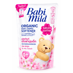 Babi Mild Organic Sakura Cotton Baby Fabric Softener – Refill 550ml