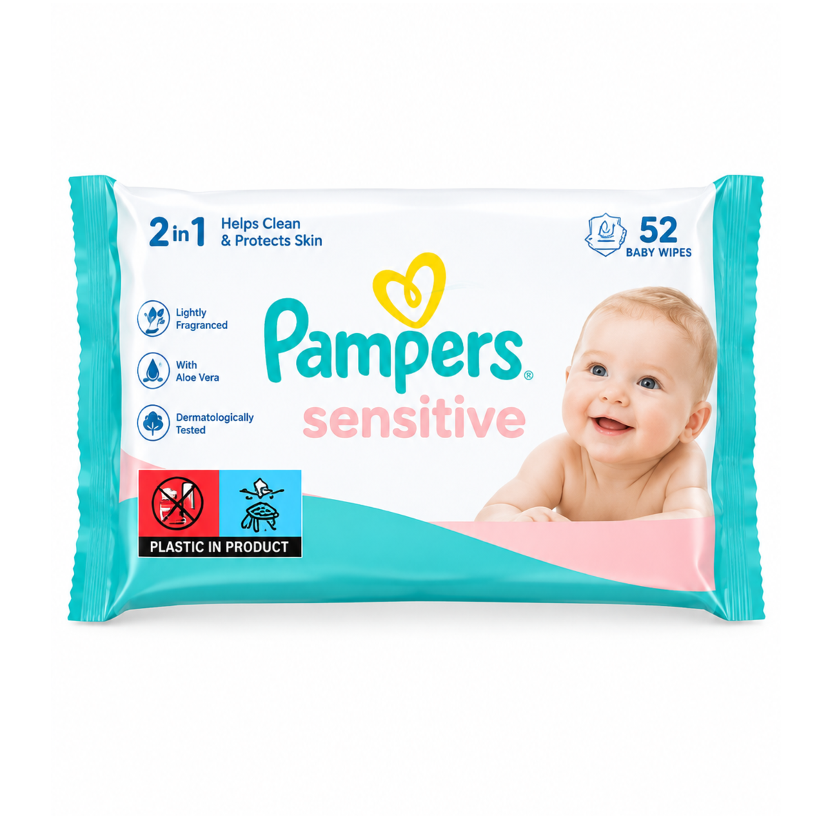 Pampers Sensitive Baby Wipes – 52 Pack