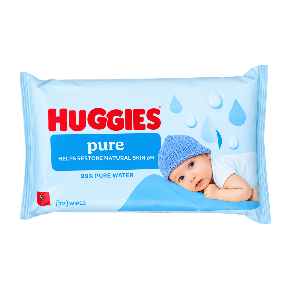 Huggies Pure Baby Wipes – 48 Pack