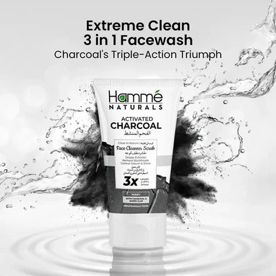 Activated Charcoal Face Cleanser Scrub