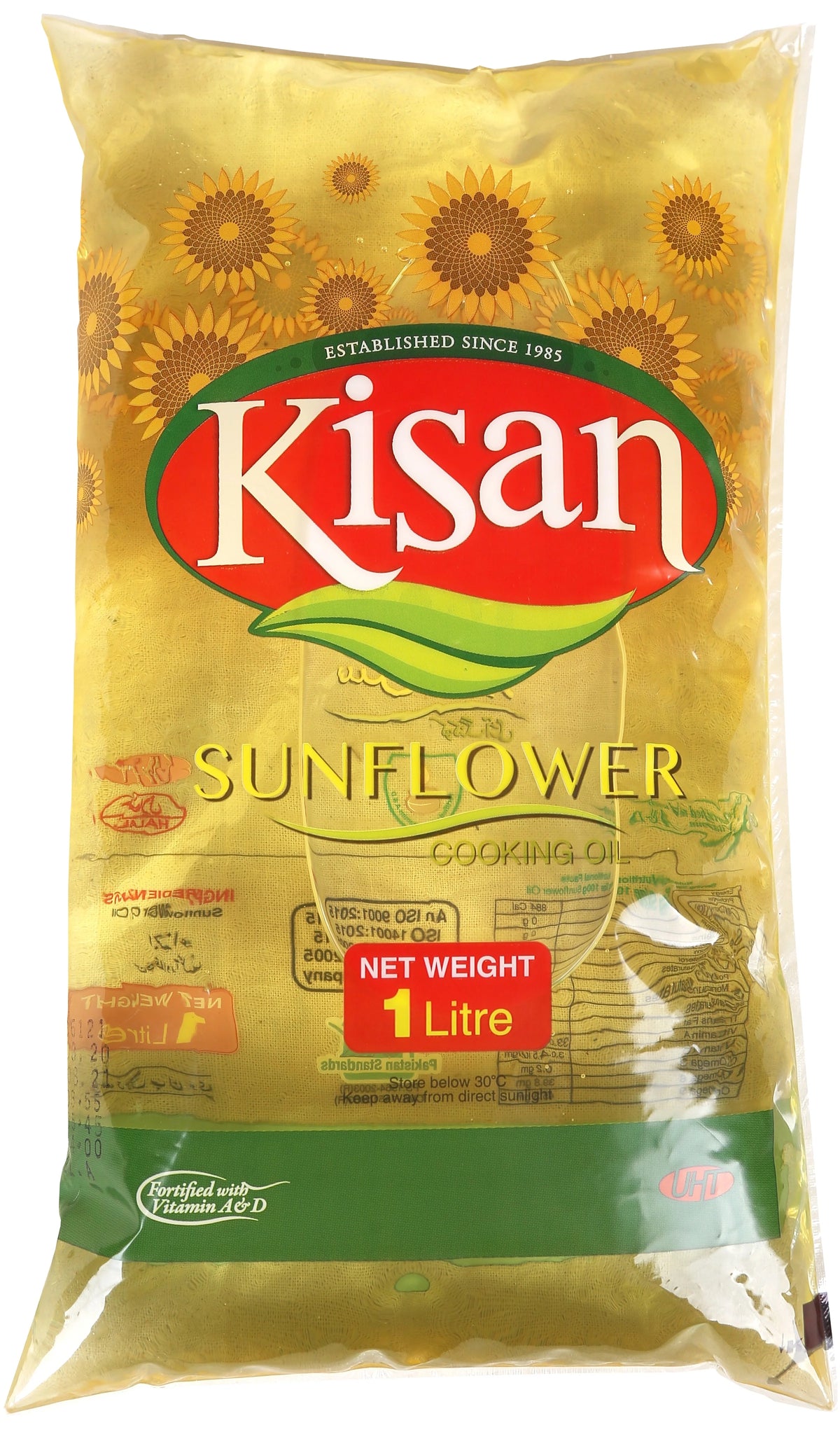 Kisan Sunflower Cooking Oil 1 Liter