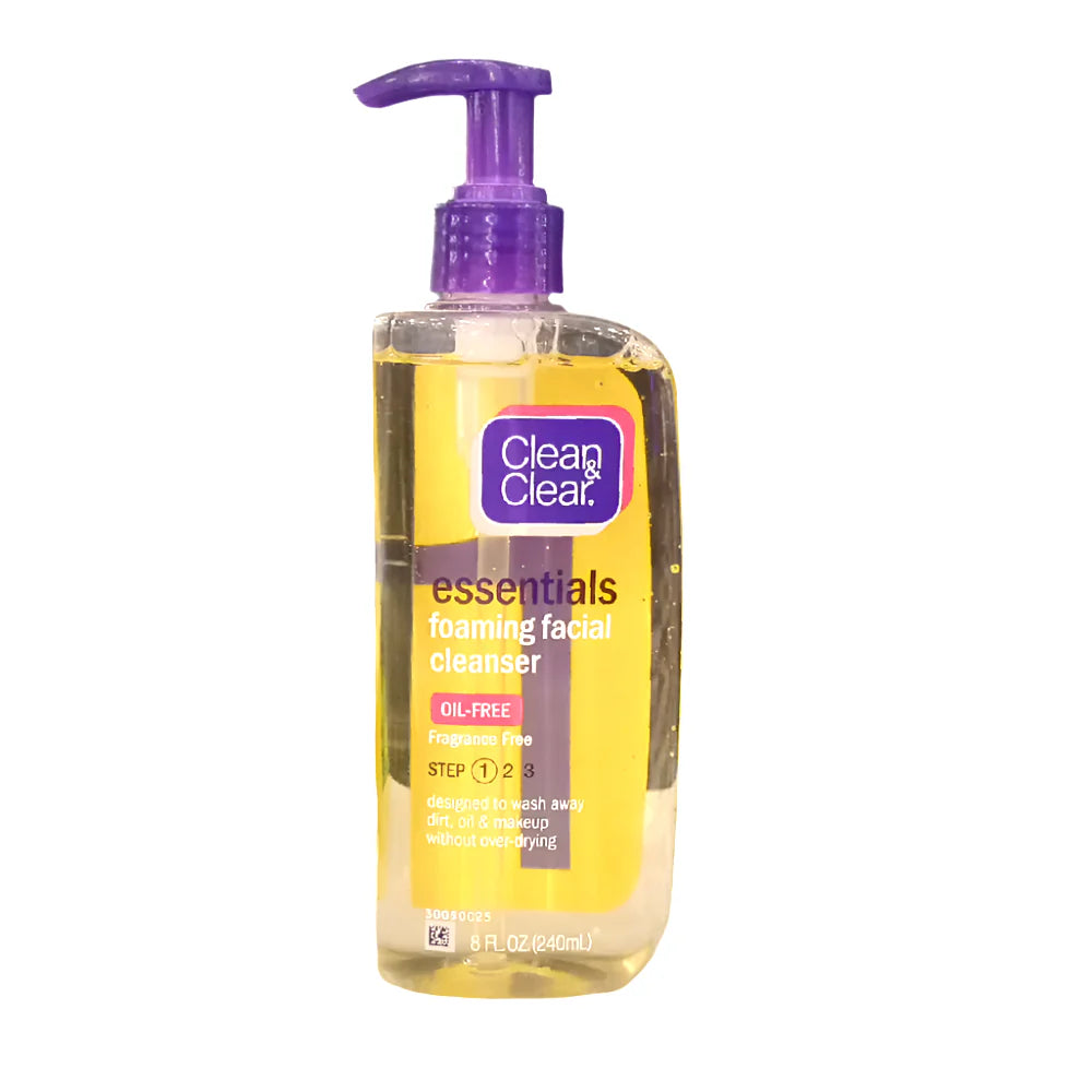 CLEAN & CLEAR ESSENTIALS FOAMING FACIAL CLEANER 240 ML